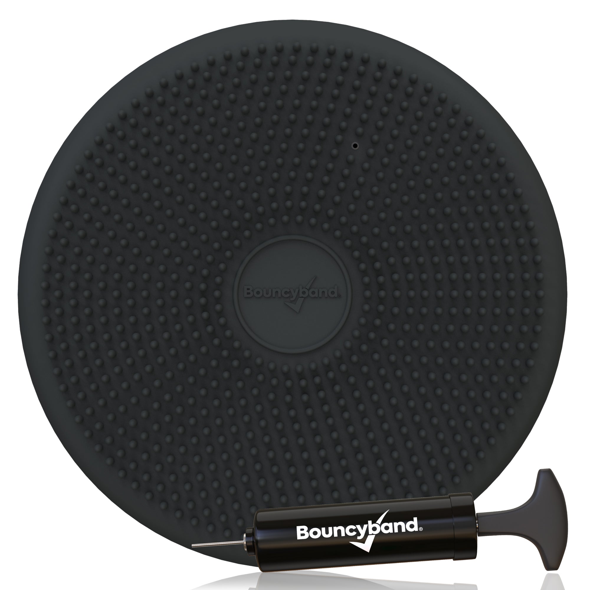 Bouncyband Big Wiggle Seat Sensory Cushion for Kids - Dark Gray - Improve Focus & Balance - Perfect for Classroom, Home & ADHD Therapy