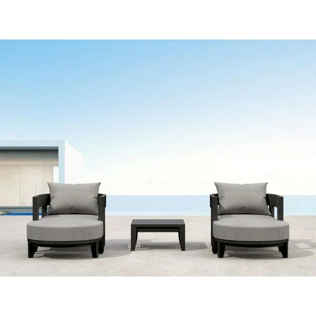 Anderson Teak 5-Piece Coronado Aluminum Deep Seating Patio Set (SET 172 AL) - Outdoor Furniture for Garden, Poolside & Backyard Relaxation