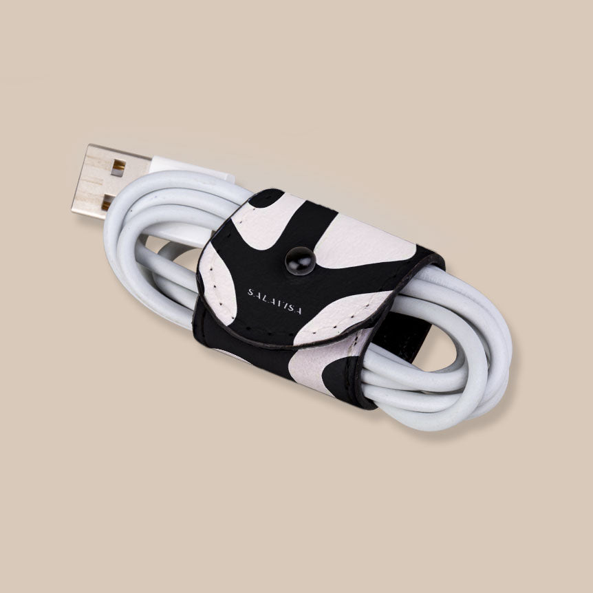 Eco-Friendly Black and White Paws Pet Bandana - Adjustable Dog Scarf for Small Medium Large Dogs - Perfect for Daily Walks, Grooming, and Special Occasions