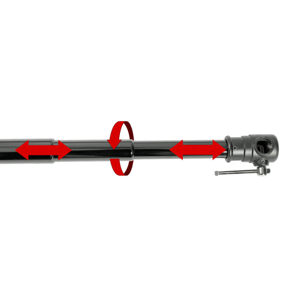 Autopole with 2x Crossbars & Double Convi Clamp Set - Heavy Duty Support System for Photography Backdrops, Trade Show Displays & Studio Lighting