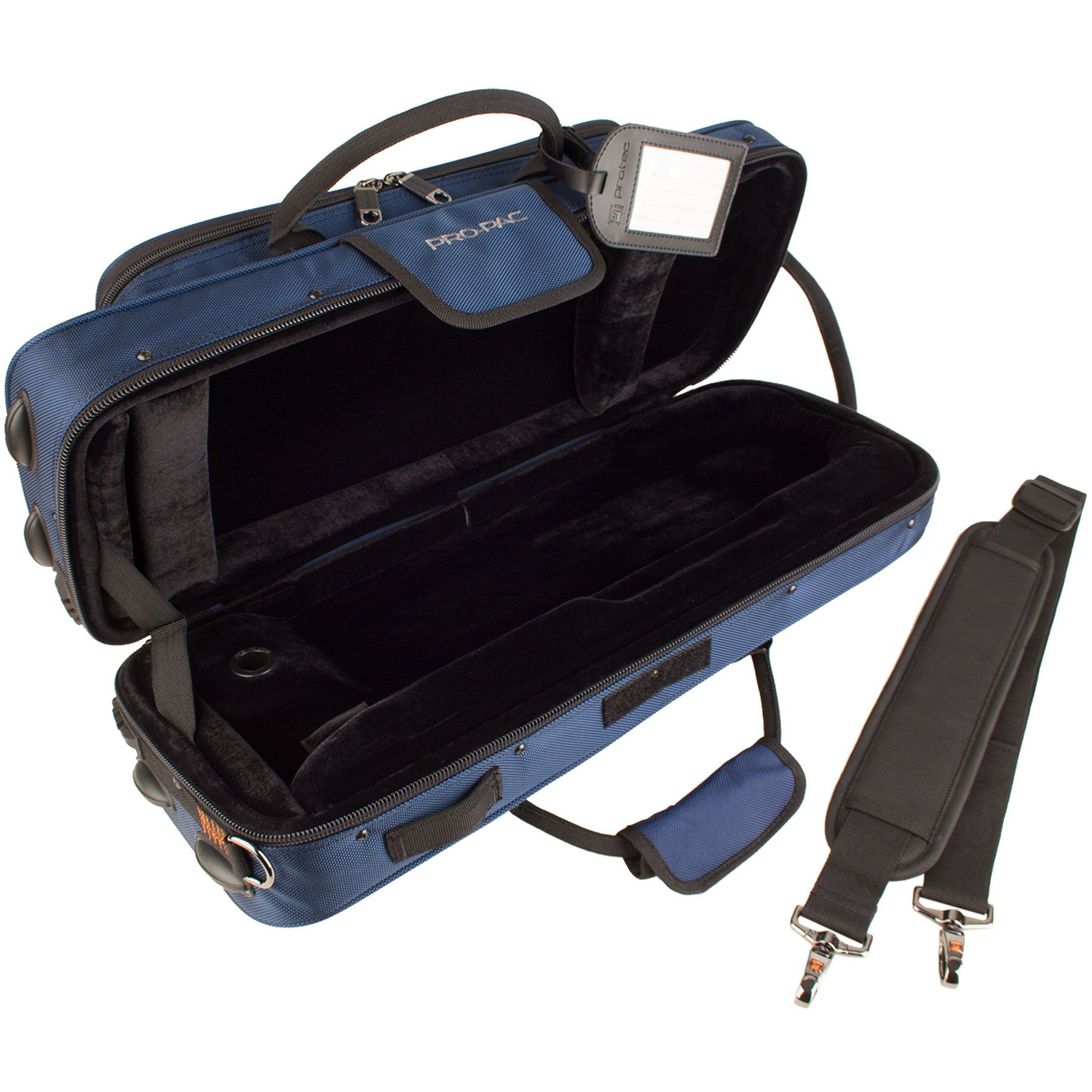 Protec Trumpet Contoured PRO PAC Case - Durable Blue Instrument Case for Trumpets (Model PB301CTBX) | Perfect for Musicians, Band Practice & Travel Protection