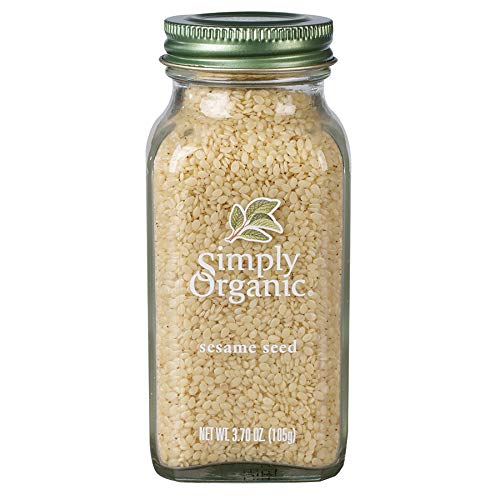 Organic Whole Sesame Seeds 3.7 oz - Non-GMO, USDA Certified, Bulk Sesamum Indicum L. - Perfect for Baking, Cooking & Salad Toppings