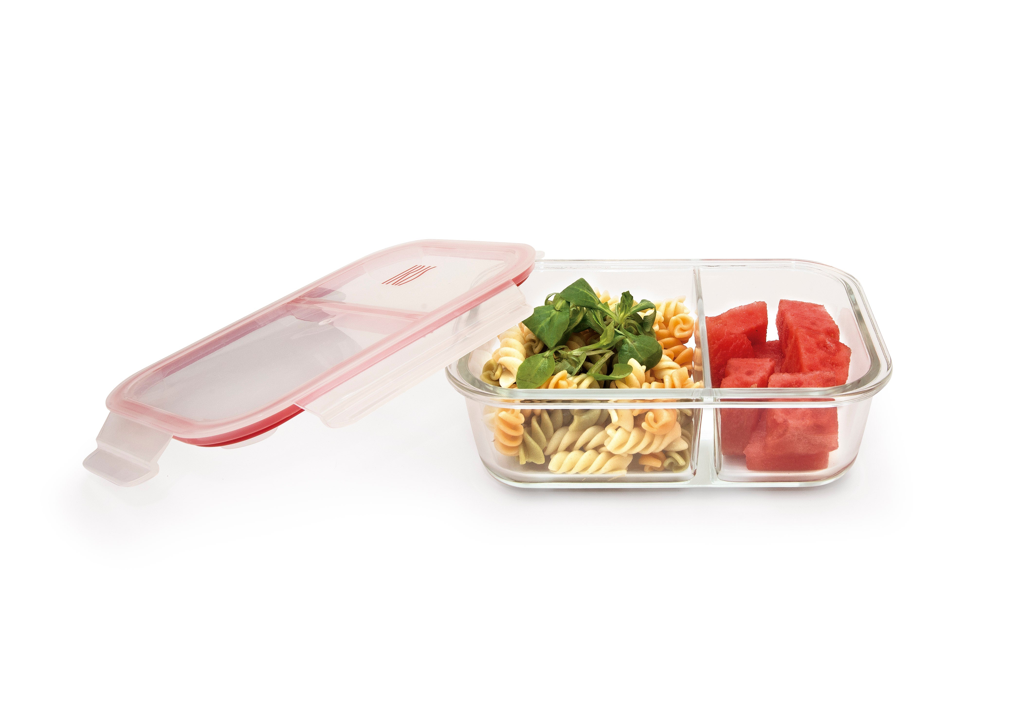 Premium Glass Food Storage Containers with Dividers - Airtight, BPA-Free, Various Sizes (12oz/24oz/32oz) - Perfect for Meal Prep, Leftovers & Pantry Organization