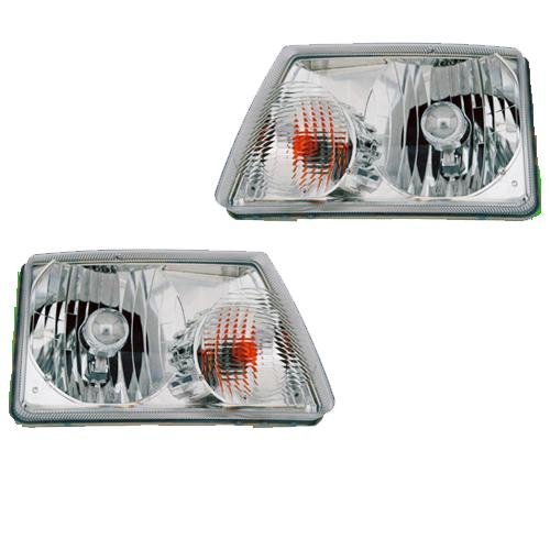 2004-2006 Winnebago Voyage RV Motorhome Replacement Headlight Set - Left & Right Front Lamps for Improved Night Driving & Road Safety