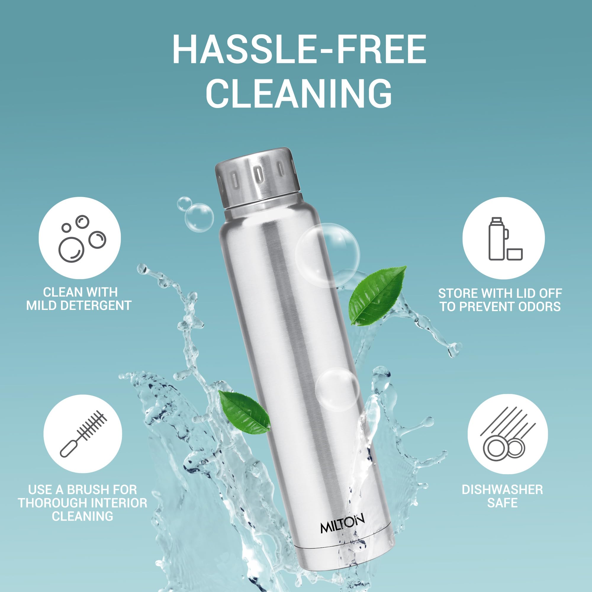 **Milton Elfin 500 Thermosteel 24-Hour Hot & Cold Water Bottle, 500ml, Silver – Leakproof, Portable Stainless Steel Flask for Office, Hiking, Trekking, Travel, Gym, Home & Kitchen Use**    *(Perfect for keeping drinks hot/cold during work, outdoor adventures, workouts, or daily hydration at home!)*