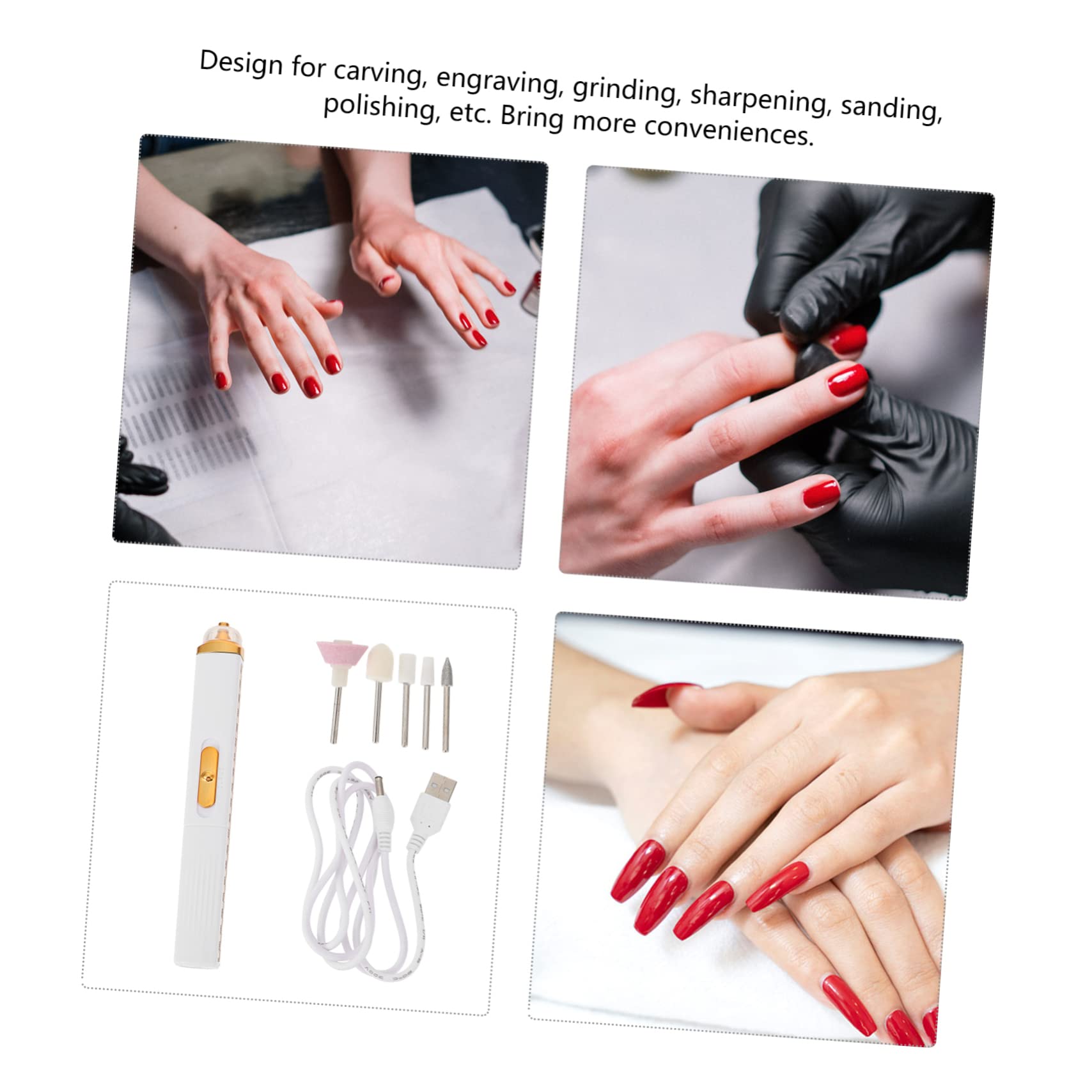 Beavorty Professional Electric Nail Drill Kit - Cordless Nail File Machine for Acrylic, Gel & Natural Nails | Perfect for Home Salon, Nail Art & Manicure/Pedicure