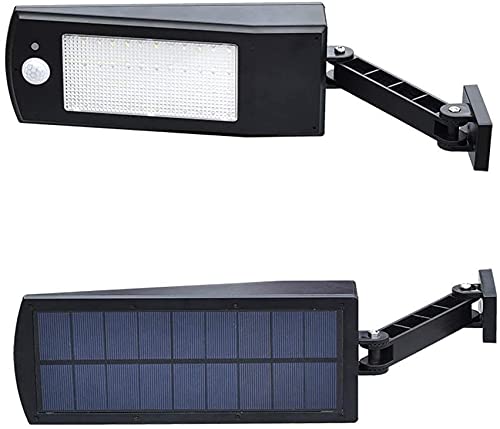 50 LED Solar Outdoor Wall Light with Motion Sensor - Waterproof Garden Security Lighting for Garage, Stairs, and Pathways | Energy-Efficient Remote Control Solar Lamp for Home & Yard Safety