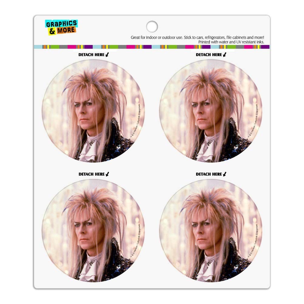 David Bowie as Jareth from Labyrinth Vinyl Refrigerator Magnets Set - 10pcs Retro Fridge Decor for Bowie Fans, Movie Collectors & Music Lovers (Perfect for Kitchens, Offices, Dorm Rooms & Gift Giving)