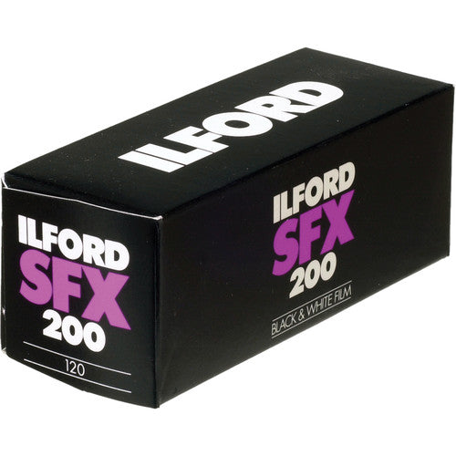Ilford SFX 200 Black and White Negative Film - 120 Roll Film for Medium Format Cameras - Perfect for Landscape, Portrait & Low Light Photography