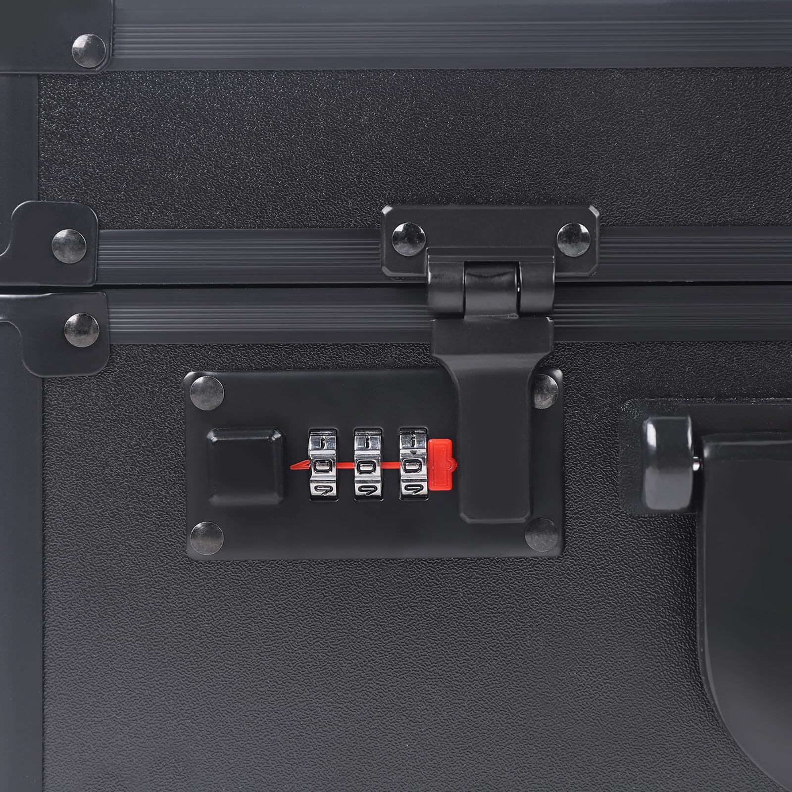 Professional Hairdressing Toolbox - Black Complete Hair Styling Tool Set for Salon & Home Use | Scissors, Combs, Brushes & Accessories Included