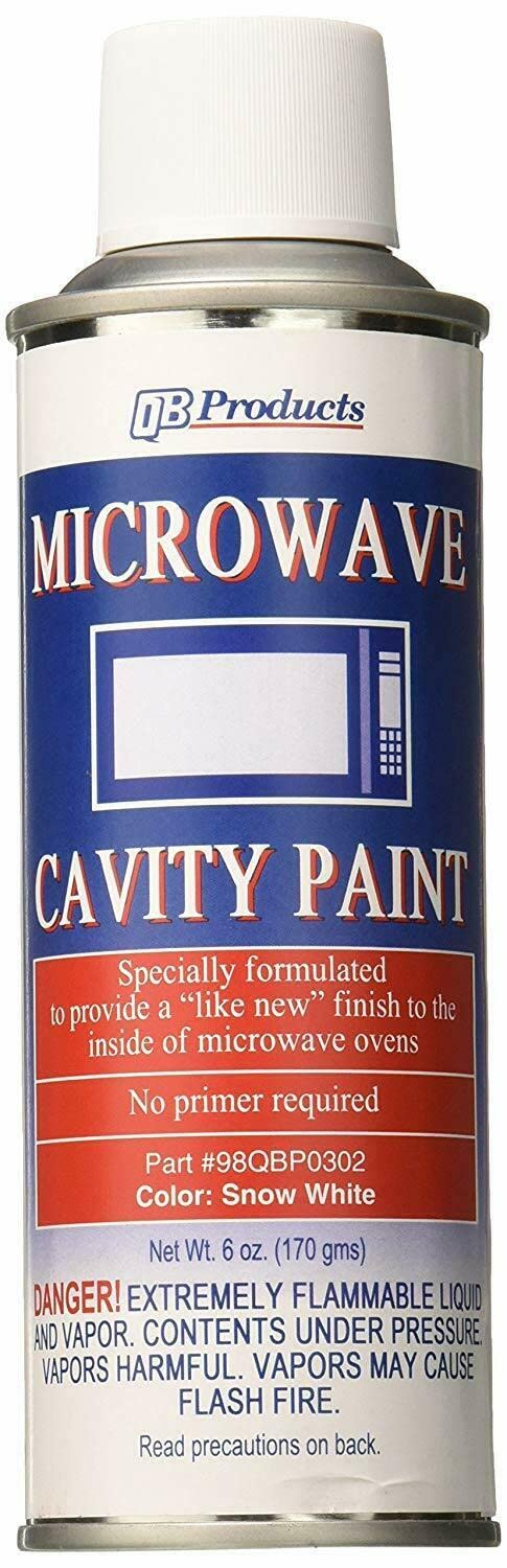 Microwave Cavity Paint Snow White Bright White 6oz (98QBP0302 LSLLYPY) - Replacement & Repair Parts for Microwave Ovens - Perfect for DIY Fixes & Appliance Maintenance