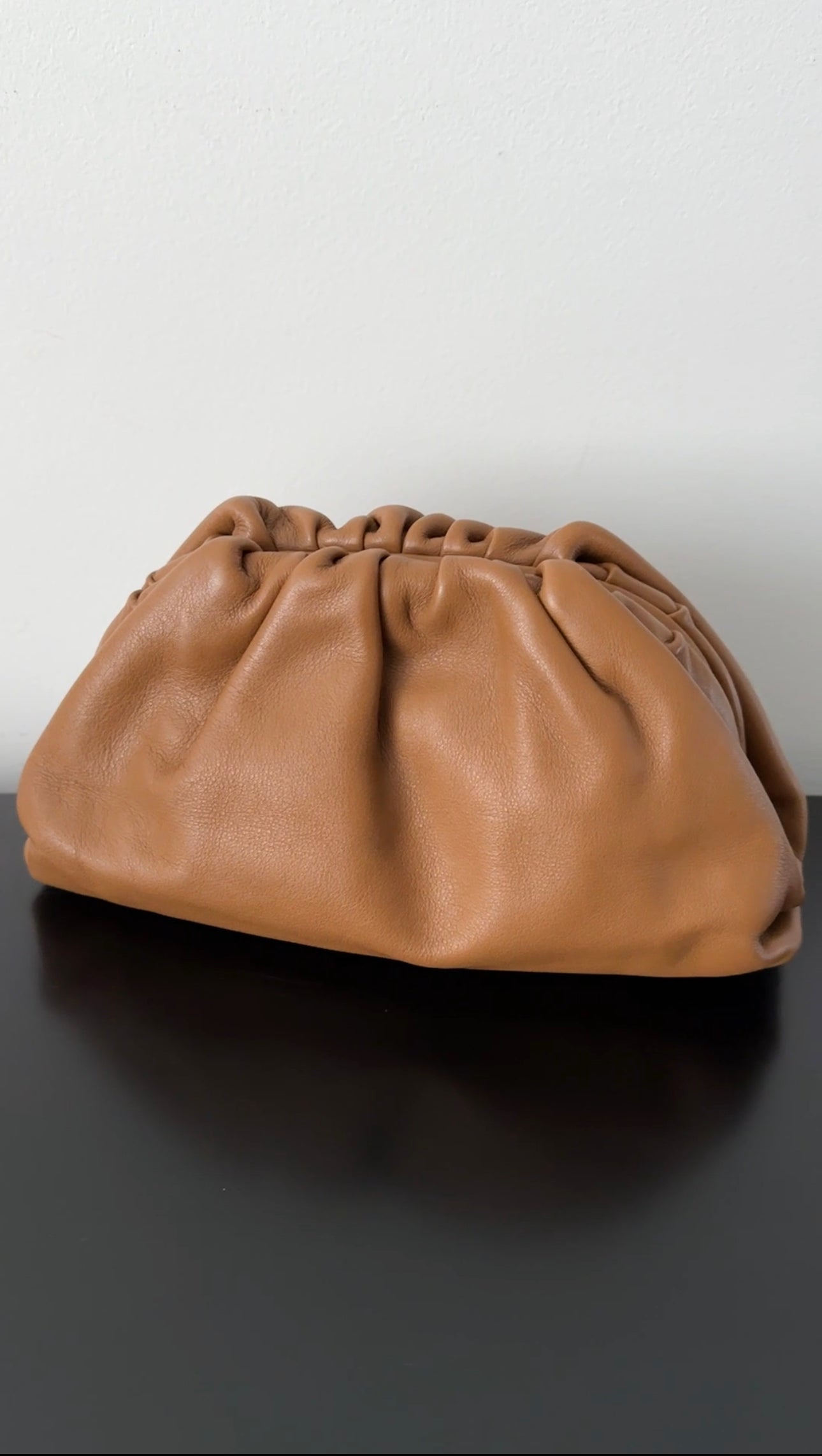 Bottega Veneta Caramel Brown Mini The Pouch Clutch Bag | Luxury Leather Crossbody Purse for Women | Perfect for Evening Parties, Date Nights & Special Occasions