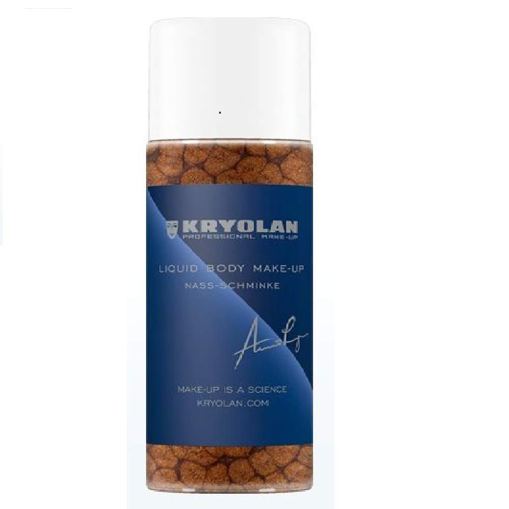 Kryolan Liquid Body Makeup - 100ml (4oz) Professional Waterproof Body Paint in Copper | Theater, Cosplay, Halloween & Special FX Makeup