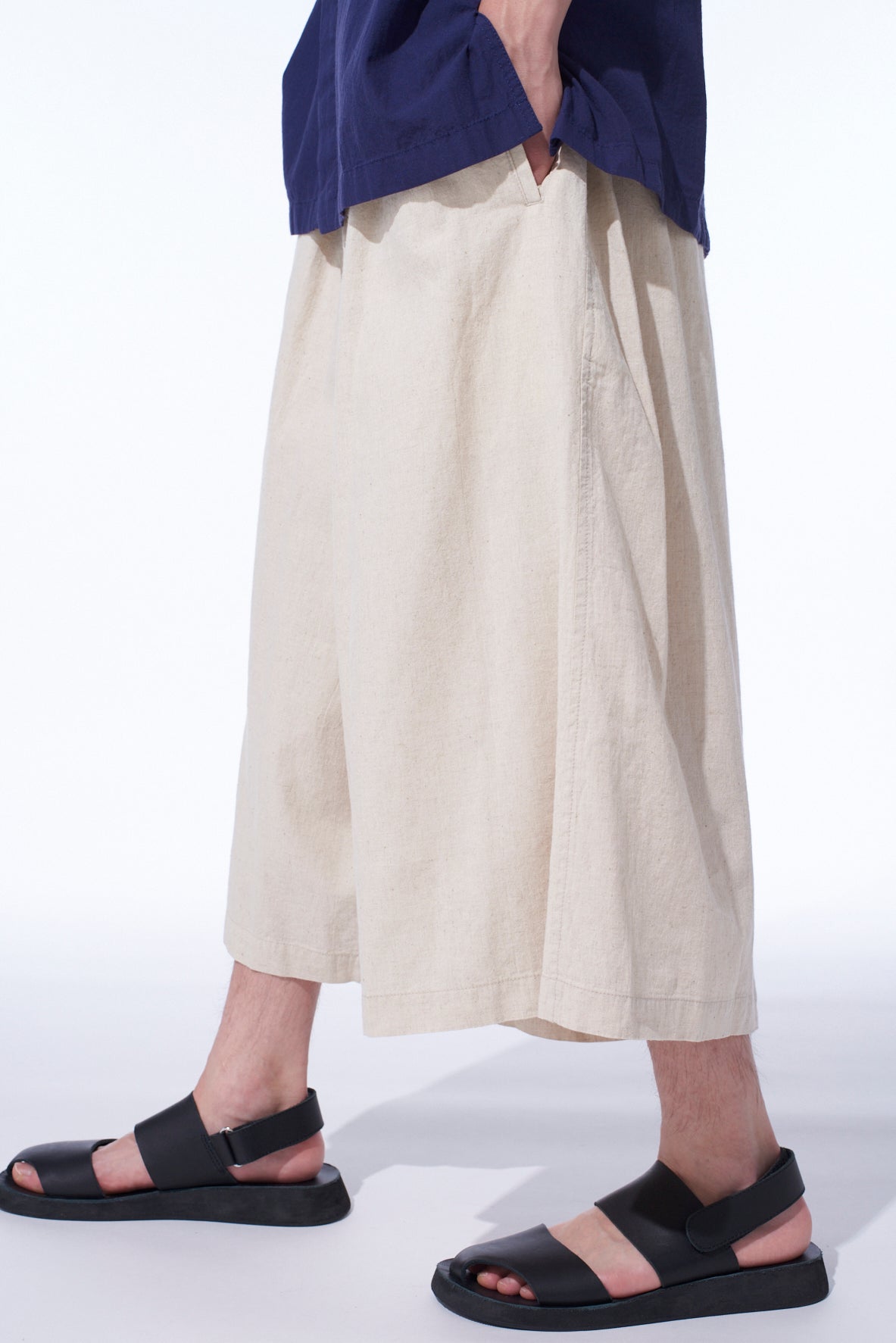 Breathable Cotton Linen Culotte Pants for Women - High Waisted Wide Leg Palazzo Trousers - Perfect for Summer, Office Wear & Casual Outfits