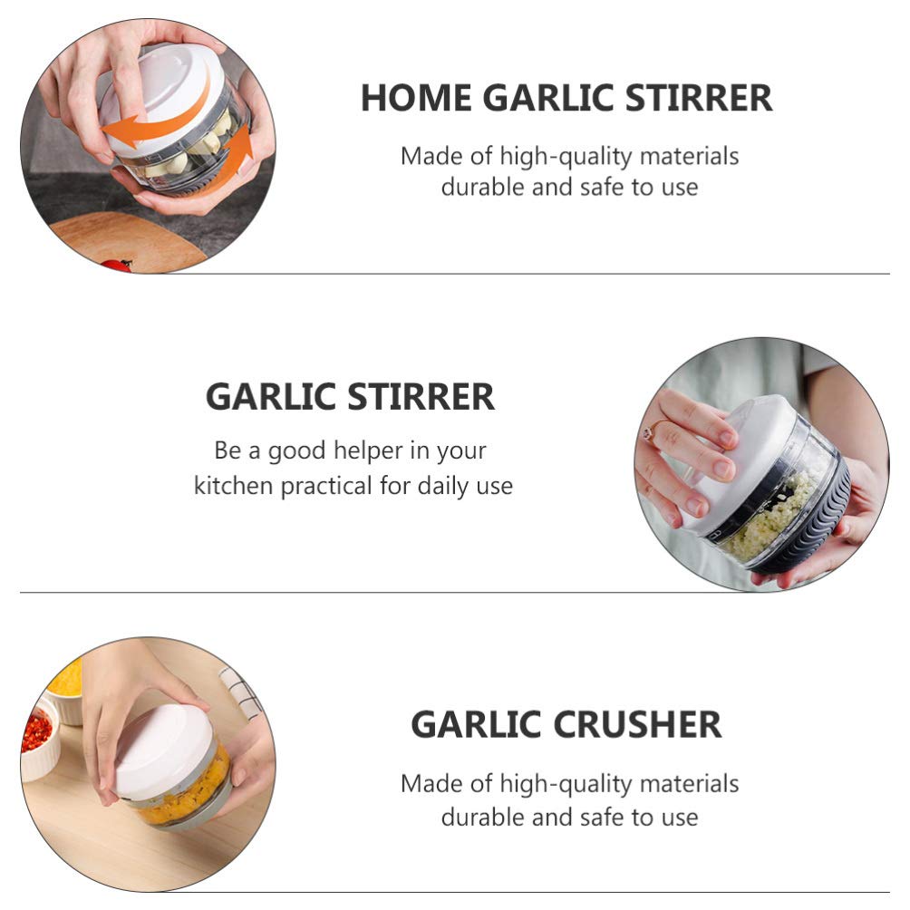 1pc Stainless Steel Garlic Press Masher - Manual Garlic Crusher & Grater - Multi-Functional Kitchen Tool for Cooking, Baking & Meal Prep - Perfect for Garlic, Ginger & Herbs