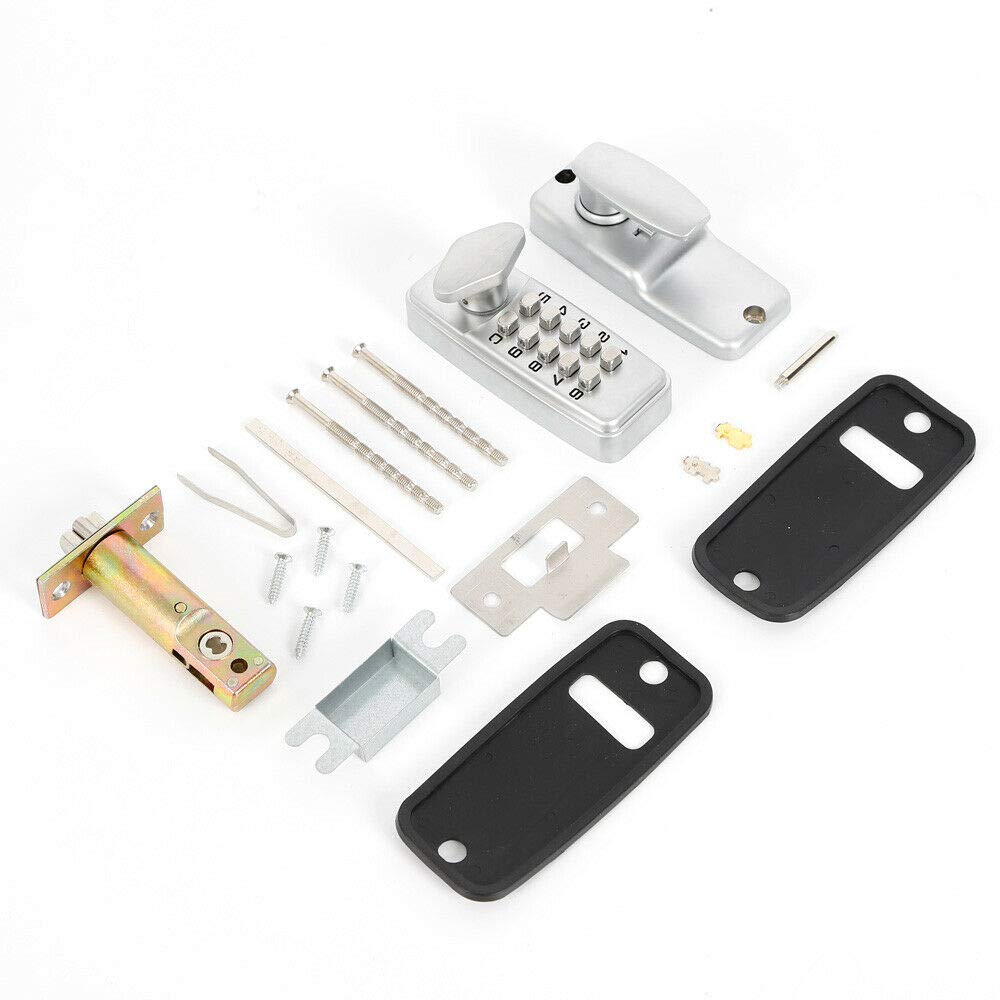 Smart Keyless Entry Digital Door Lock - Mechanical Password & Keypad Combo - Waterproof Exterior Door Knob for Home, Office & Apartment Security (Ideal for Front Doors, Back Doors & Rental Properties)