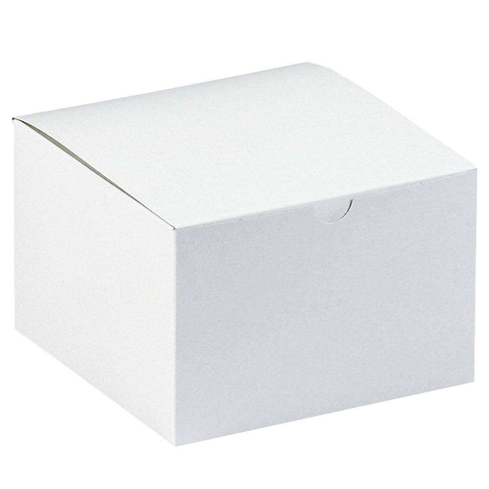 Aviditi 6x6x4 Inch White Gift Boxes - Pack of 100 Easy Assemble Premium Cardboard Boxes for Holiday Gifts, Birthday Presents, Party Favors & Special Occasions - Perfect for Retail Packaging, Wedding Favors & Corporate Events