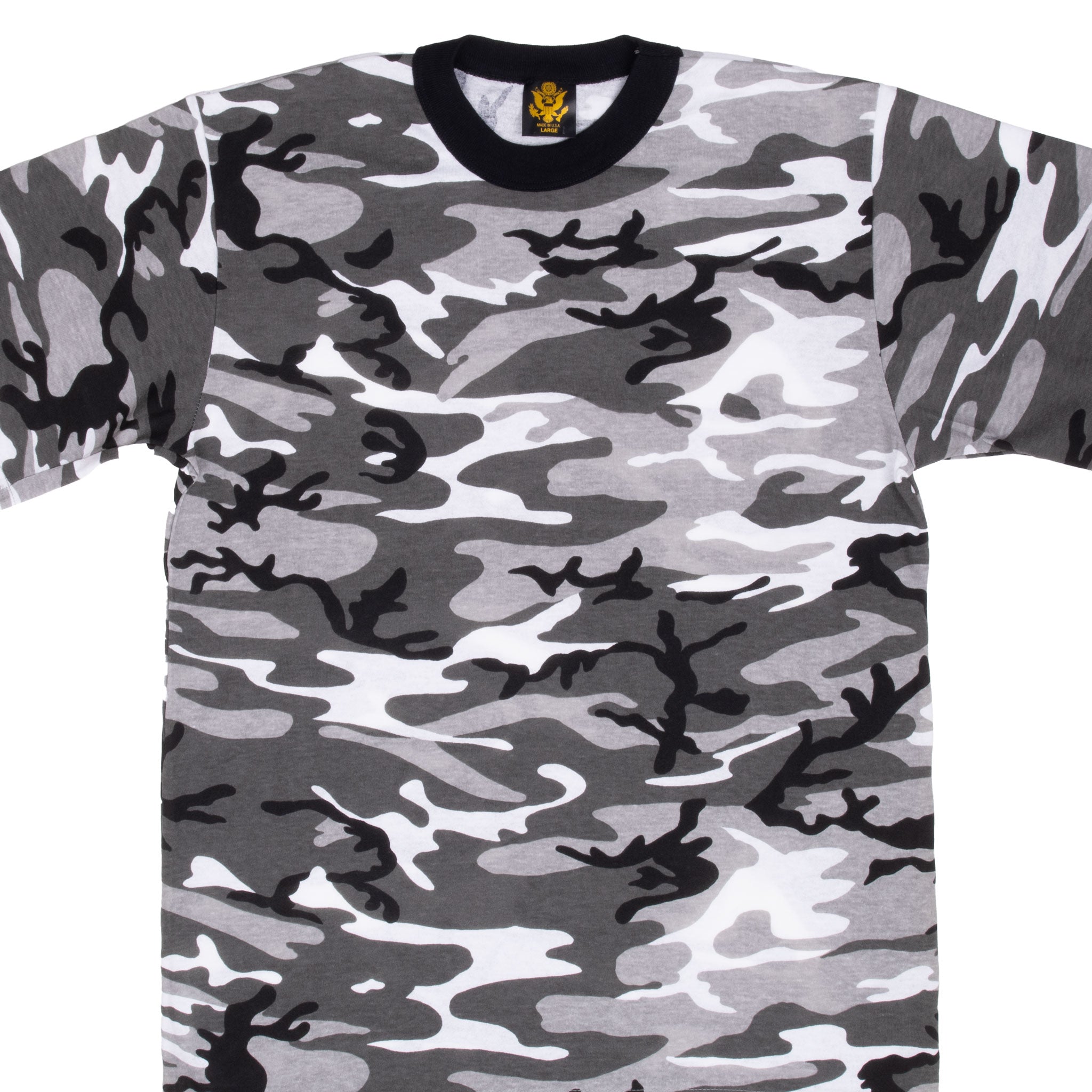 Vintage 1990s US Army Winter Camo T-Shirt 2XL - Authentic Deadstock Made in USA - Military Style Tee for Outdoor Adventures & Retro Fashion