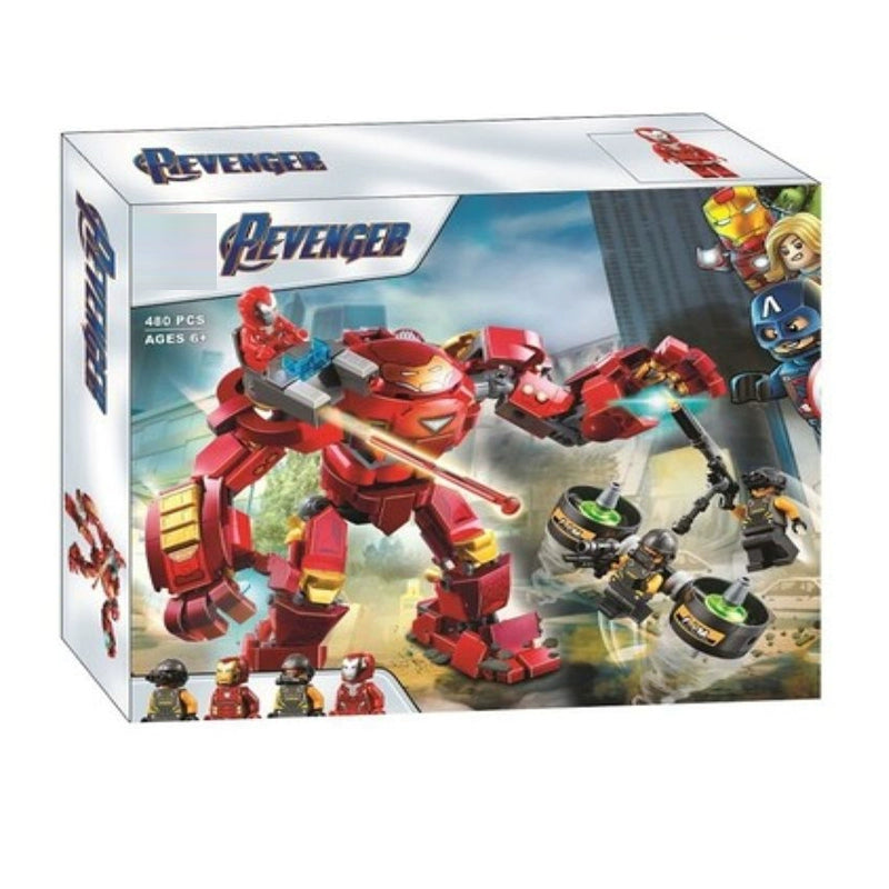 456-Piece Iron Man Hulkbuster Building Blocks Set - Superhero Toy for Kids & Collectors - Perfect for Marvel Fans, Birthday Gifts & Creative Play