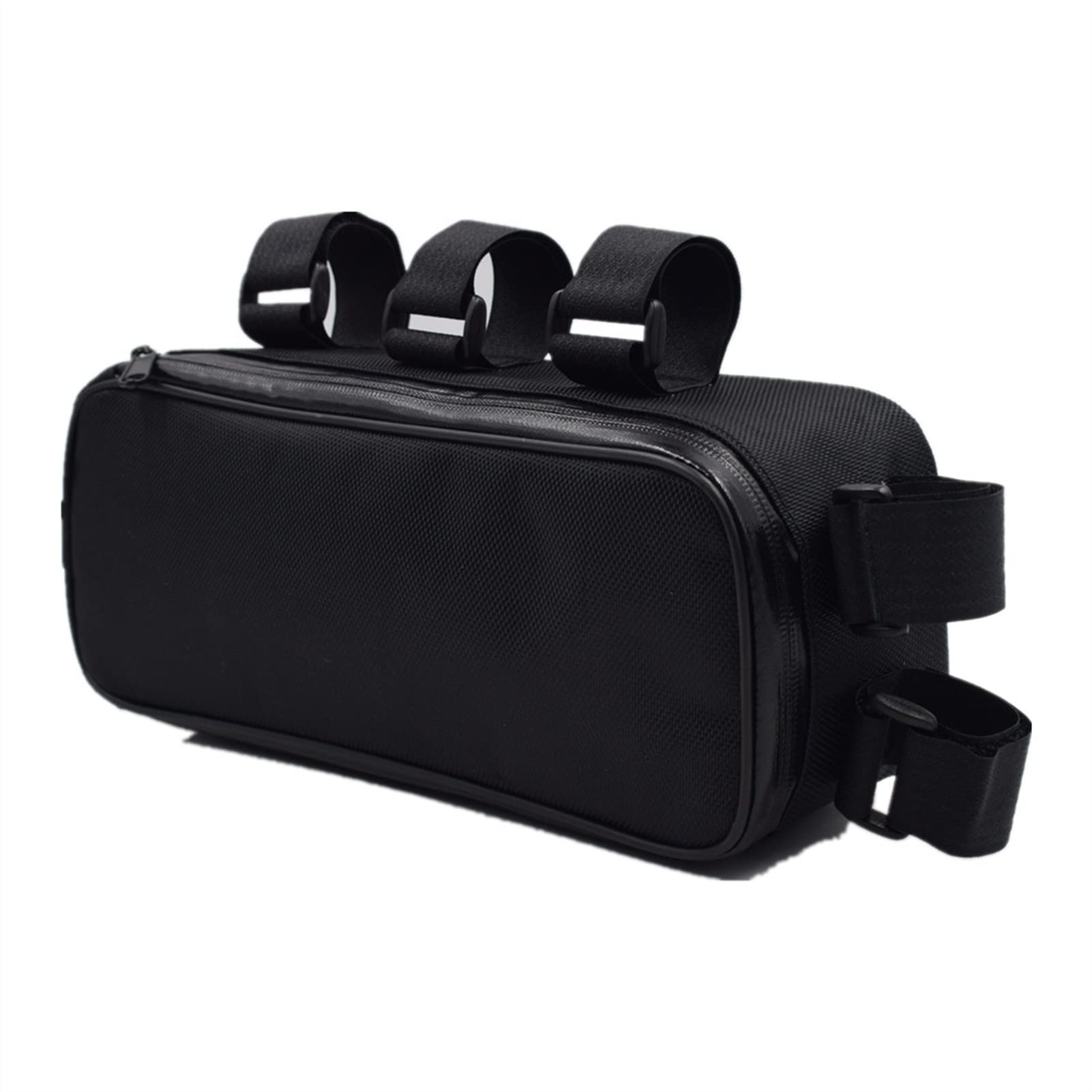 **Waterproof Oxford Fabric Bicycle Frame Bag - 29X11X8cm Bike Beam Bag for Battery & Controller Storage | Durable Hanging Bike Accessory for Commuting, Touring & Mountain Biking**