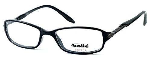 Bollé Elysee Lightweight Comfortable Designer Reading Glasses 52mm +2.00 Strength - Shiny Black Frame for Men & Women - Perfect for Reading, Computer Work & Daily Use