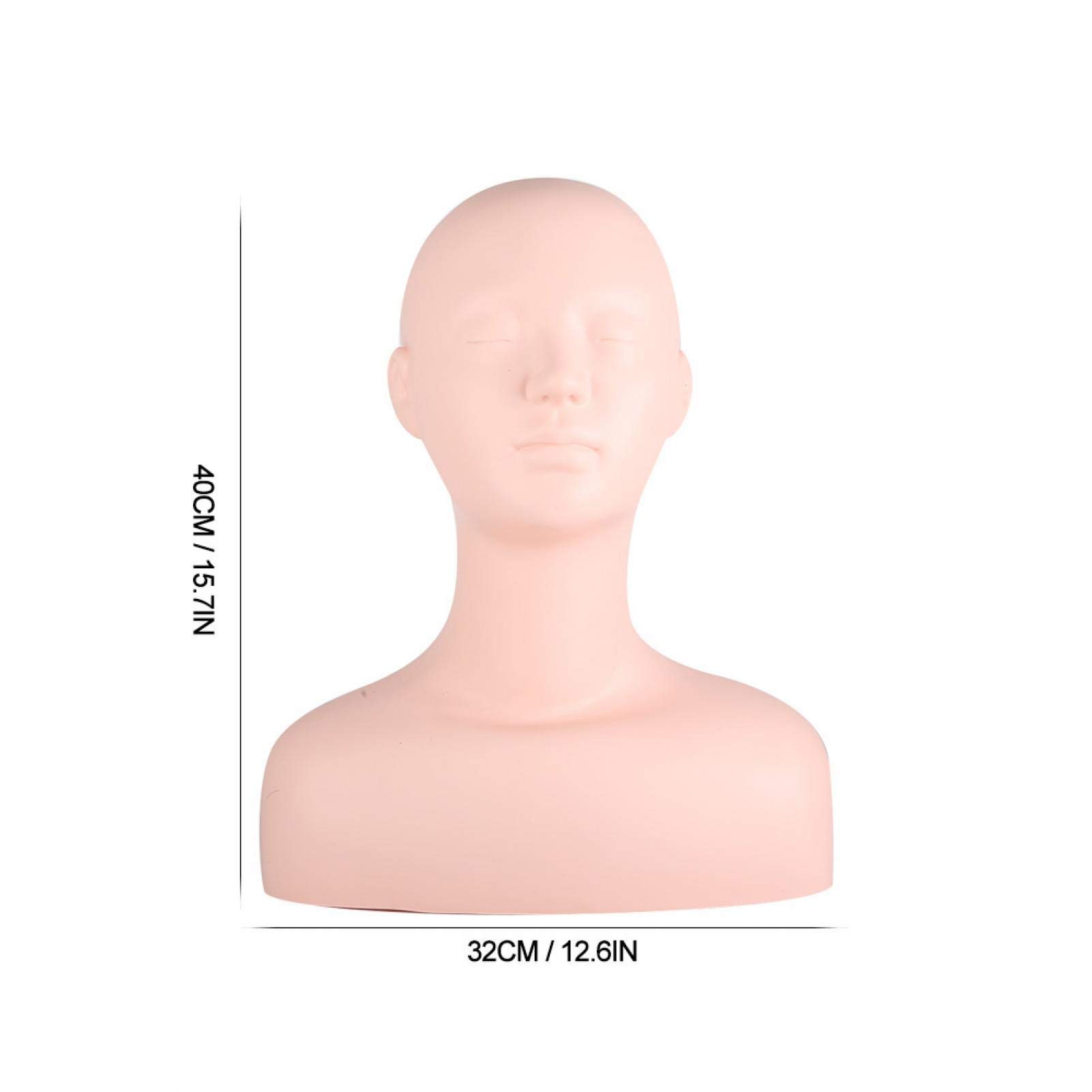 Professional Lash Extension & Makeup Training Mannequin Head - Multi-Function Practice Head Model for Eyelash, Wig, Hat Display & Beauty Training - Perfect for Salon, Cosmetology School & Home Practice