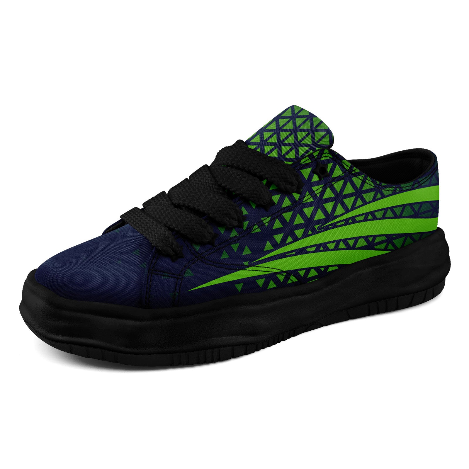 Custom Blue & White Washington Shoes - Personalized Sneakers for Men & Women - Comfortable & Stylish Casual Wear for Walking, Running & Sports (Model: FN038 D023003, Size 27)