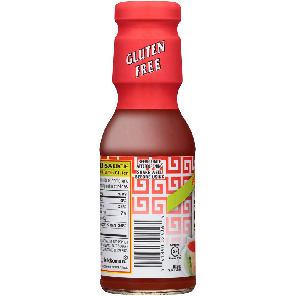 Kikkoman Gluten Free Sweet Chili Sauce - 13 oz Bottle | Premium Asian Stir Fry & Dipping Sauce for Chicken, Wings & Sushi
