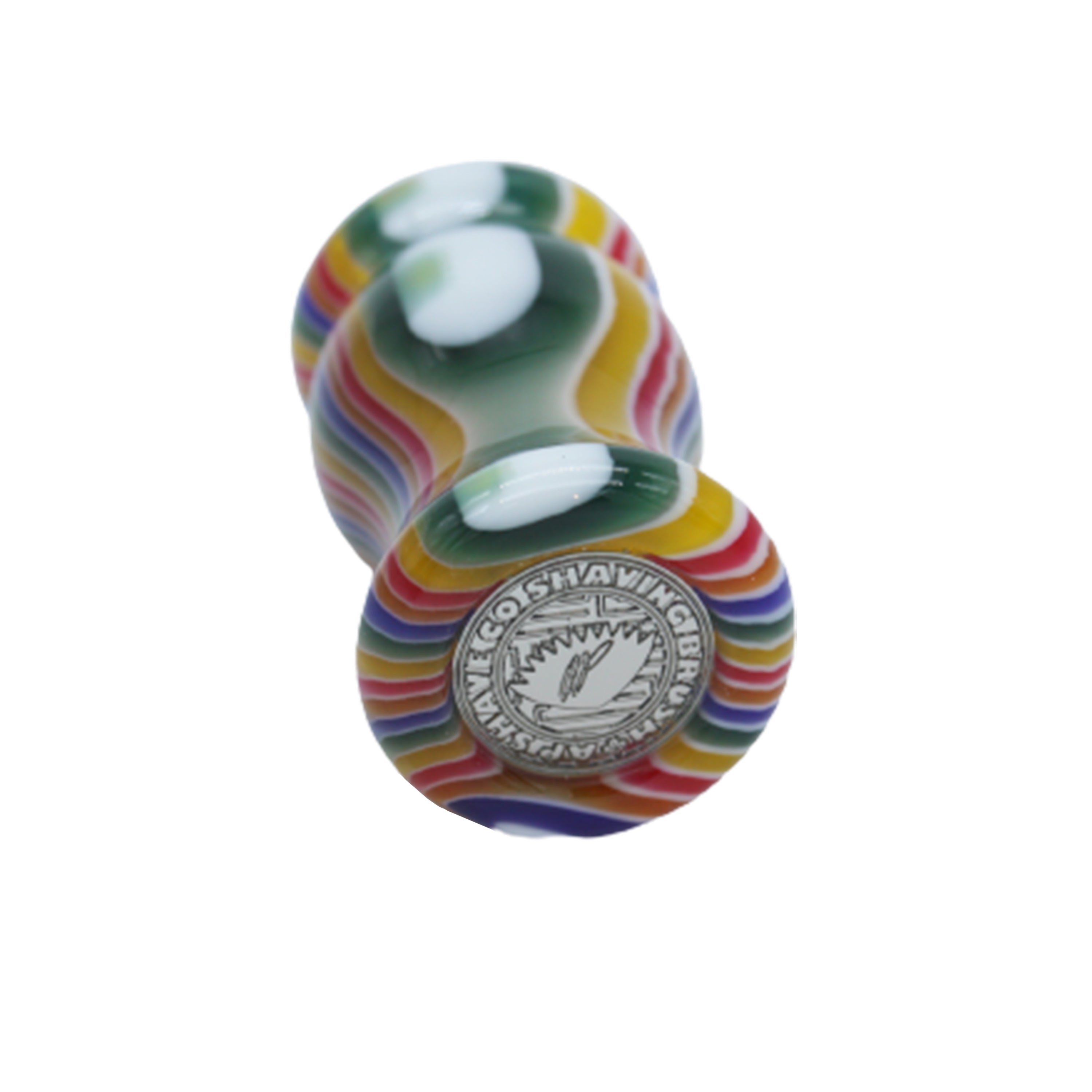 Handmade Candy Stripe Shaving Brush Handle - Fits 24mm & 26mm Knots - Perfect for Wet Shaving & Grooming Gifts for Men