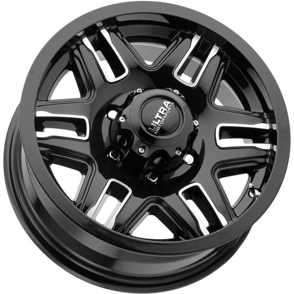 Ultra Wheel 053-6683BK Ultra Motorsports 053 Armageddon Trailer Series Wheel - 16x6 8x6.5 Black - Perfect for Off-Road Trailers, Trucks & Heavy-Duty Vehicles