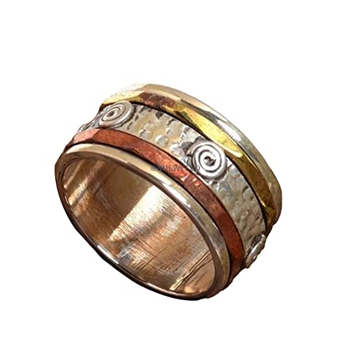 925 Sterling Silver Spinner Ring for Women - Anxiety Relief & Meditation Jewelry Gift