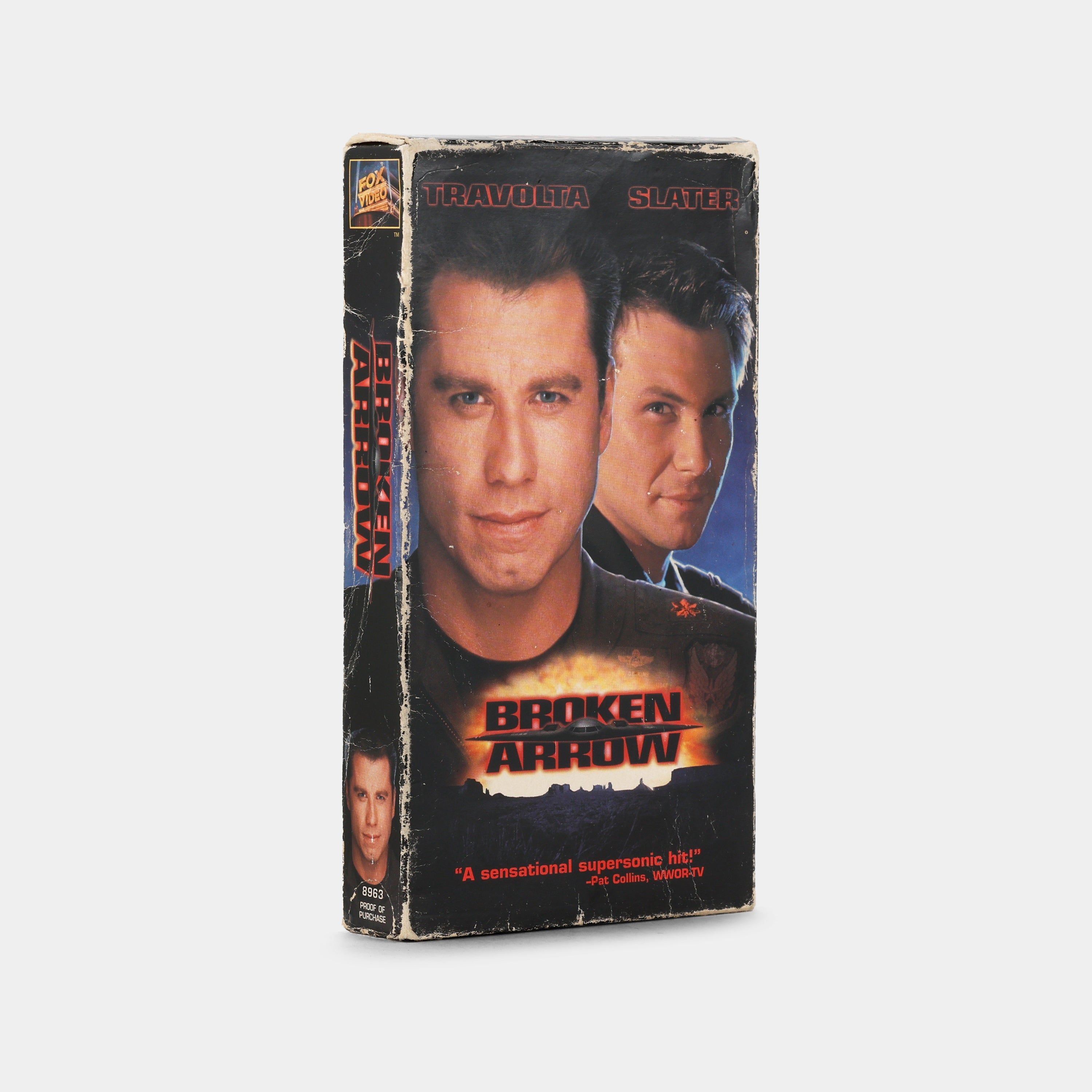Broken Arrow VHS Tape - Classic 90s Action Movie with John Travolta - Perfect for Movie Collectors & Nostalgia Lovers - Great for Home Theater Nights & Vintage Film Collections