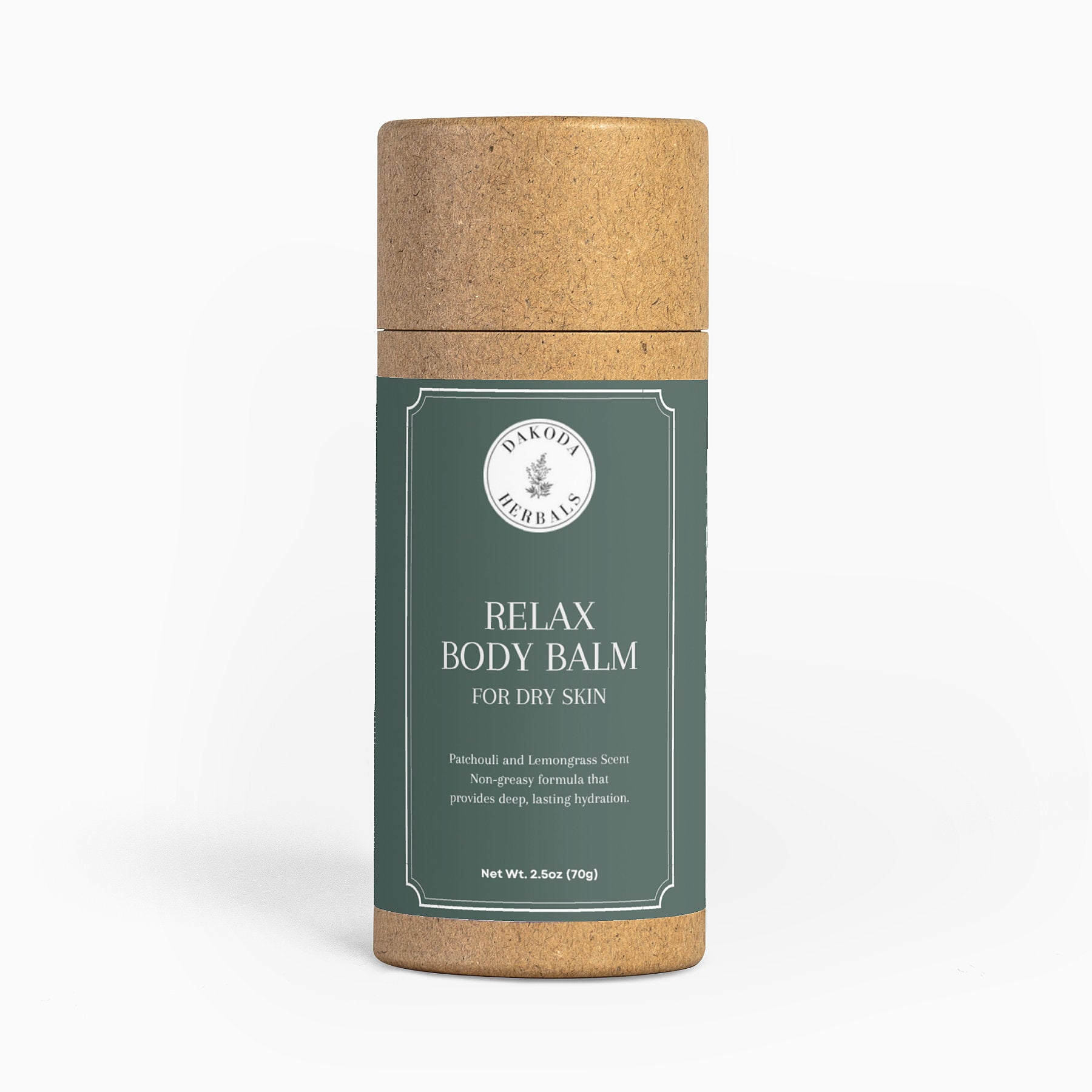 Natural Relax Body Balm for Dry Skin - Patchouli & Lemongrass Scented Moisturizer | Perfect for Massage, Aromatherapy & Daily Skincare Routine