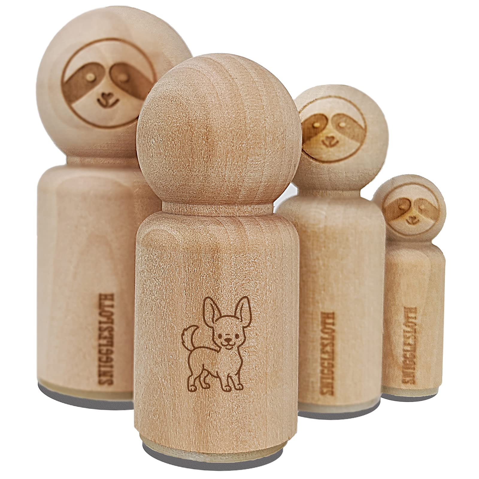 Small 3/4 Inch Chihuahua Standing Dog Rubber Stamp for DIY Crafts, Scrapbooking & Planner Decoration - Perfect for Handmade Cards, Journals & Gift Wrapping