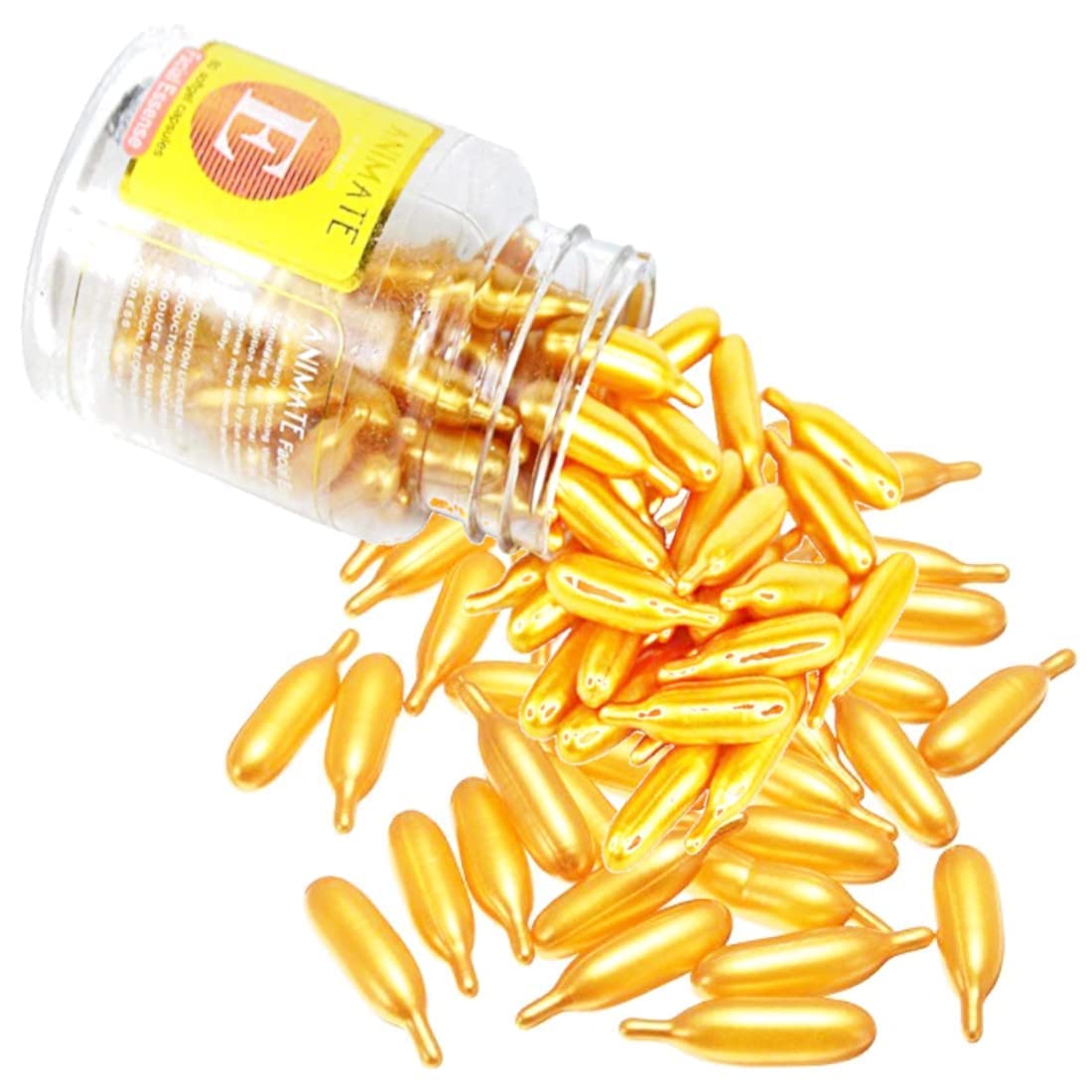 AISHU Vitamin E Capsules for Face & Skin Care - 60 Capsules per Bottle, Pimple Treatment & Glowing Skin Solution - Perfect for Daily Skincare Routine & Anti-Aging Regimen