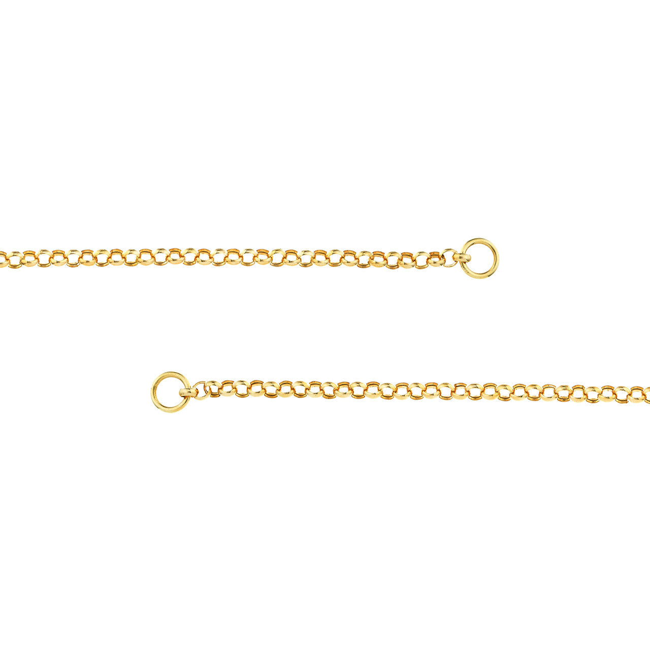 14K Yellow Gold 3.75mm Rolo Split Chain Necklace for Women - Dainty Layering Jewelry for Everyday Wear & Special Occasions