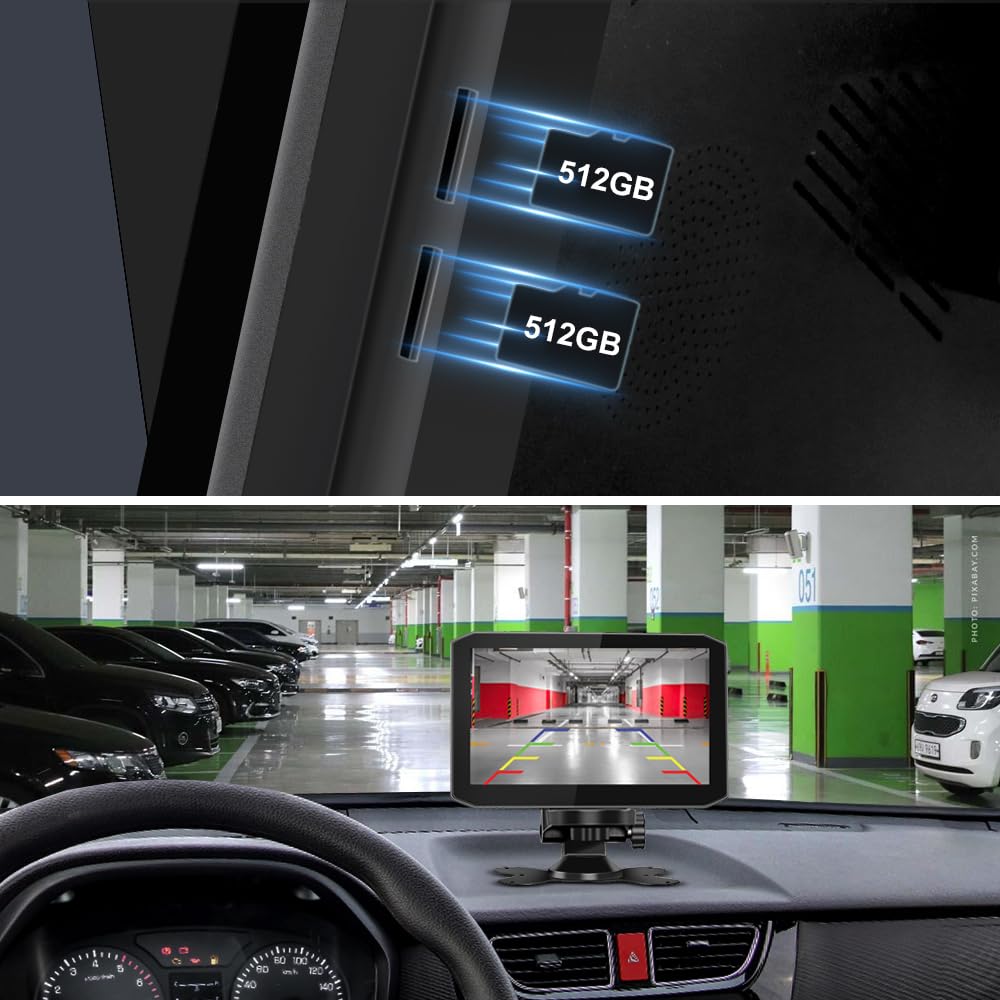 VSYSTO H7 4CH 1080P Truck Dash Camera System with 7
