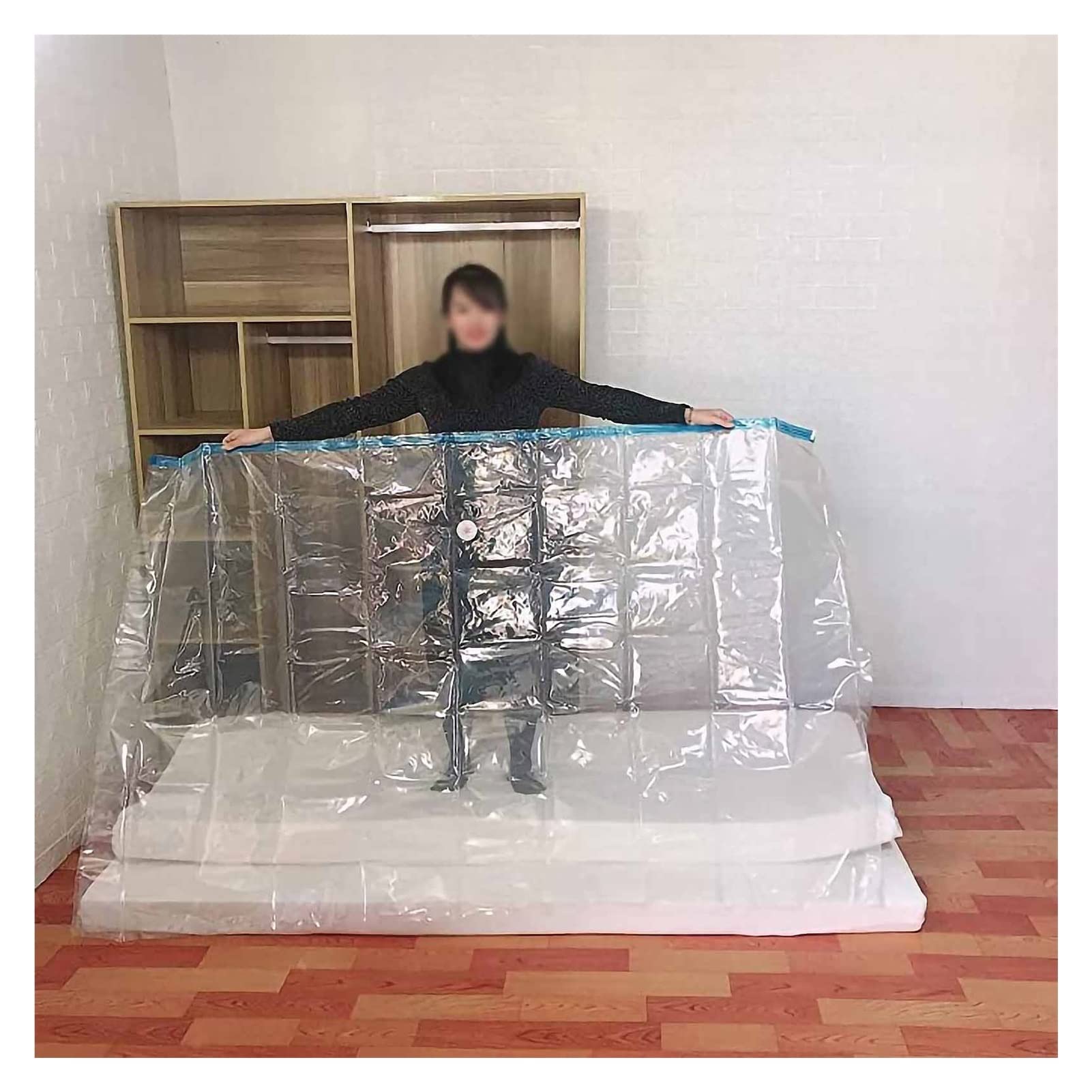 Reusable Vacuum Storage Bags for Mattress & Furniture - 210x130cm Large Vacuum Compression Bags for Moving, Bedding Storage & Space Saving | Perfect for Latex Mattress, Sofa Cushions & Seasonal Clothes Organization