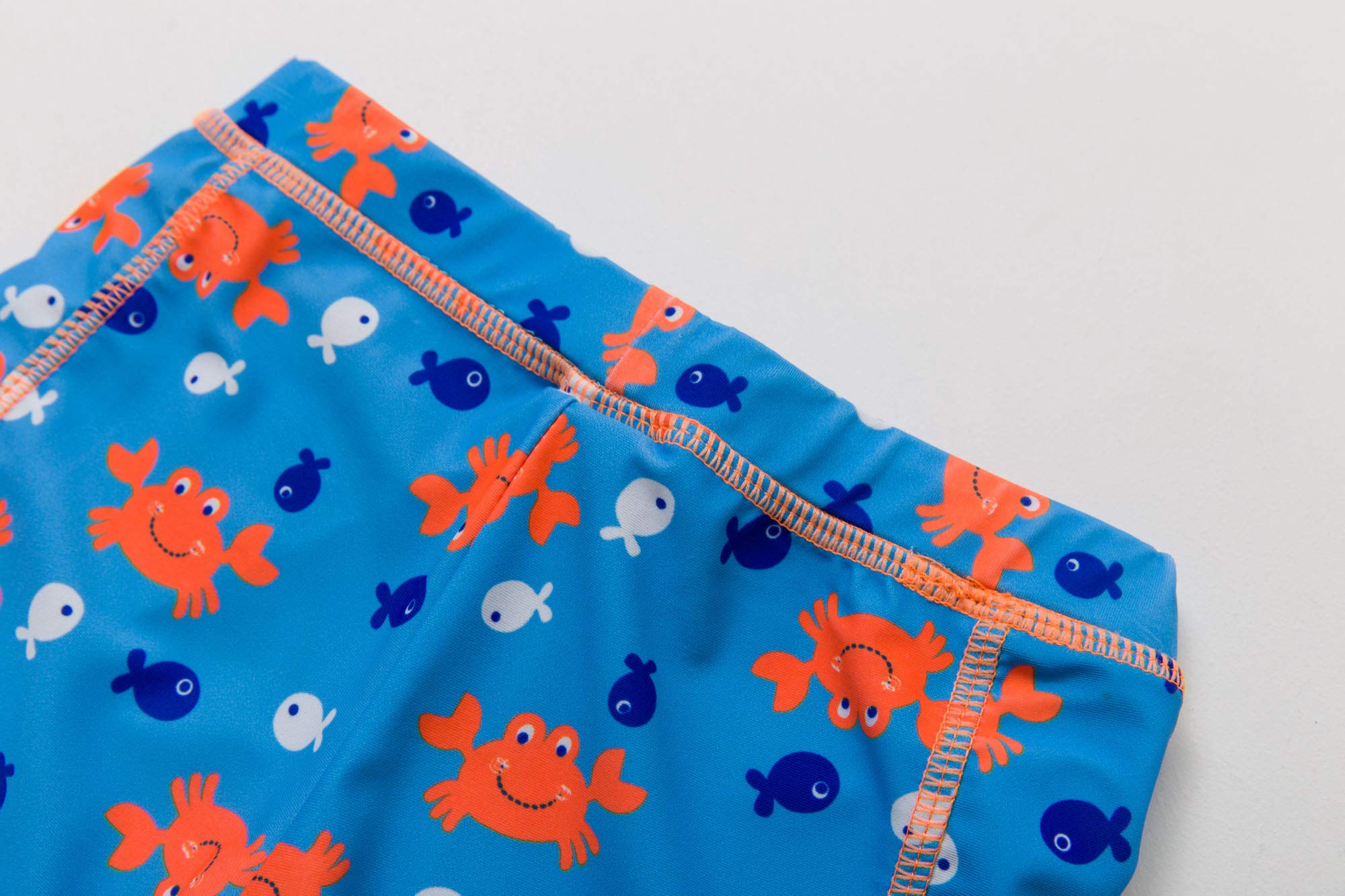 Baby & Toddler UPF 50+ Sun Protection Swim Trunks with Matching Sun Hat - Quick Dry Board Shorts for Beach, Pool & Summer Outdoor Activities
