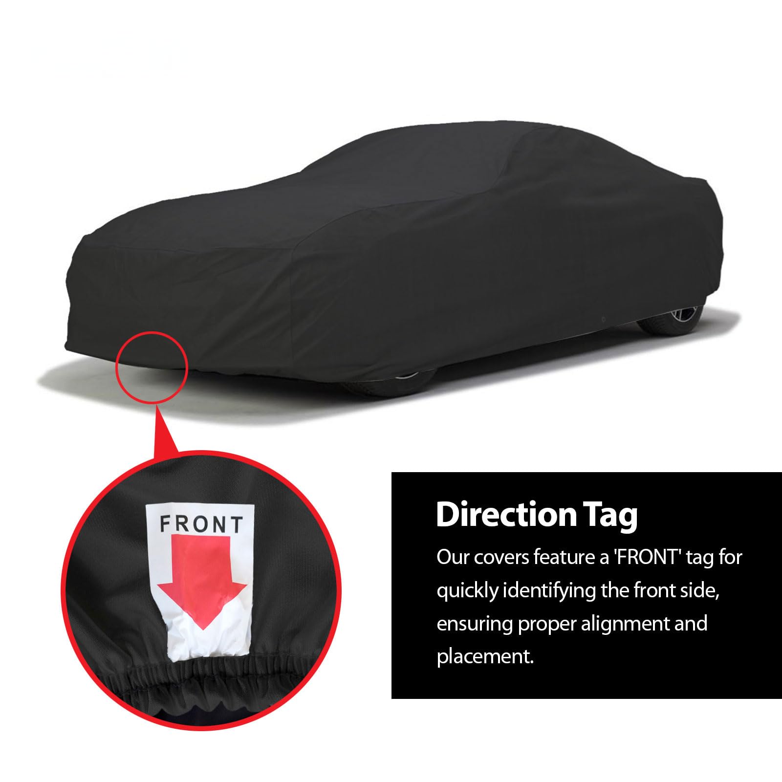 Premium SoftTec Indoor Satin Car Cover for Buick Riviera 1963-1965 | Elastic, Dust-Proof Protection | Luxury Fit for Car Shows & Garage Storage | Black