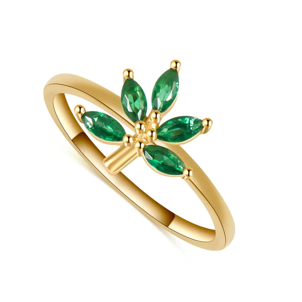 Vintage Cottagecore Fern Leaf Ring - Boho Nature Inspired Jewelry for Women - Perfect for Outdoor Weddings, Festivals & Nature Lovers