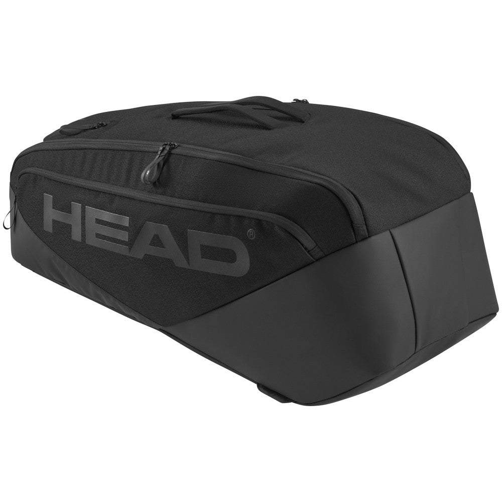 Head Pro X Tennis Racquet Bag Large - Black | Premium Tennis Gear for Players & Coaches | Perfect for Tournaments, Training & Travel