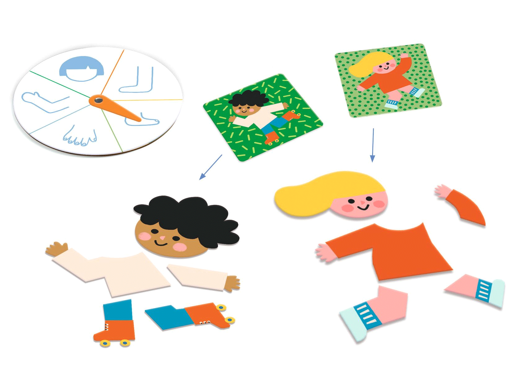 Bodyco Game by Djeco - Fun Family Board Game for Kids & Adults - Perfect for Game Nights, Birthday Parties & Indoor Activities