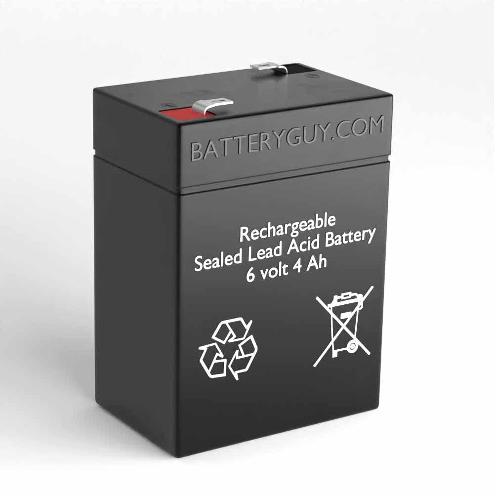 Replacement 6V 4.0Ah SLA Battery - Compatible with LCR6V4ML/2 - Rechargeable Sealed Lead Acid Battery (1 Pack) - Perfect for Security Systems, Emergency Lighting & Medical Devices