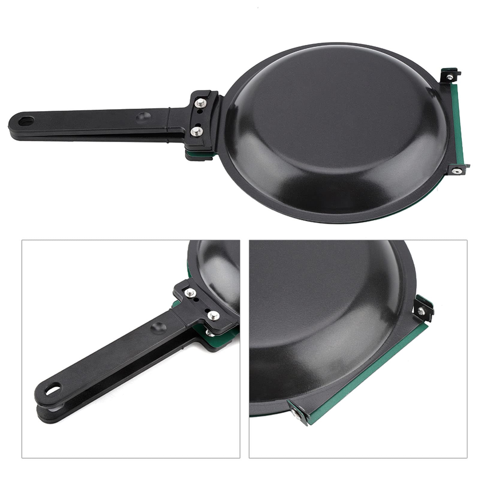 Haofy Non-Stick Double Sided Frying Pan - Flip & Fold Omelette Maker Skillet for Perfect Pancakes, Eggs & Crepes | Ideal for Breakfast Cooking & Camping | Household Kitchen Cookware