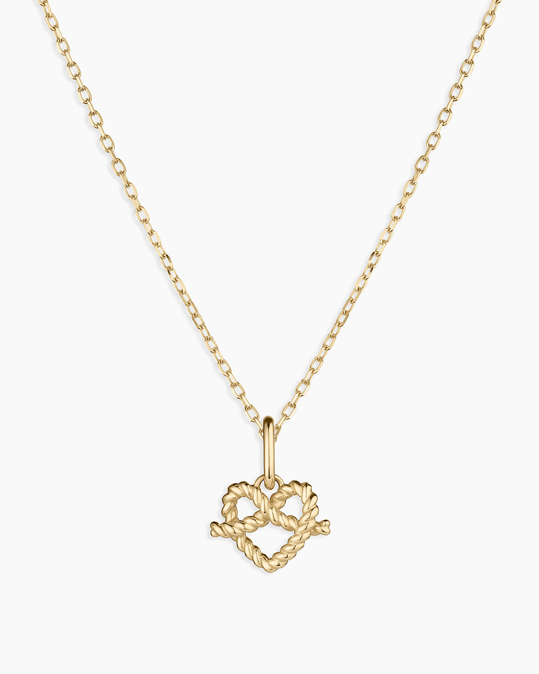 14K Gold Love Knot Charm Necklace for Women - Dainty Elegant Jewelry Gift for Anniversary, Valentine's Day & Special Occasions