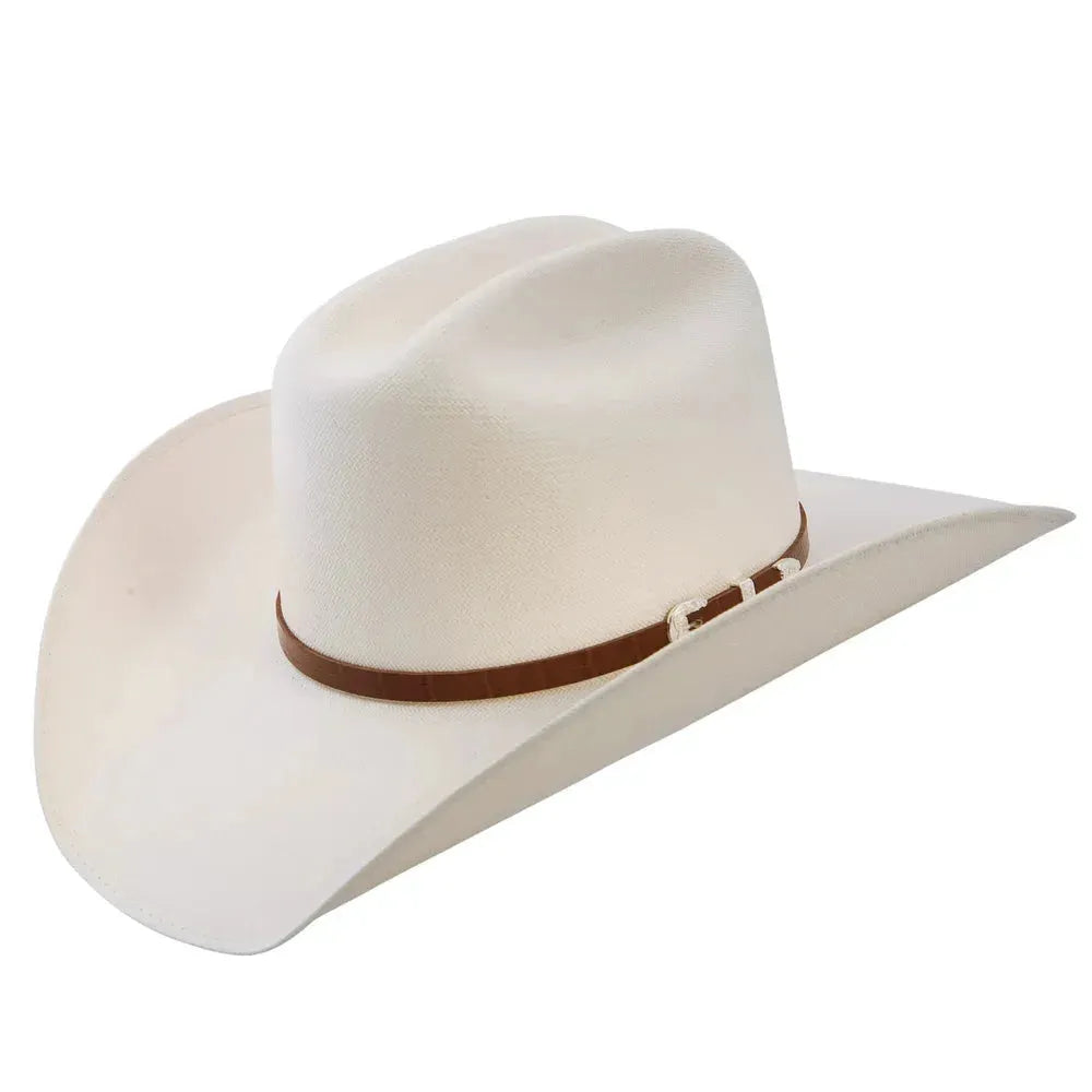 Stetson Maximo 100X Straw Cowboy Hat for Men - Western Style Sun Protection Hat for Outdoor, Rodeo, and Country Music Events