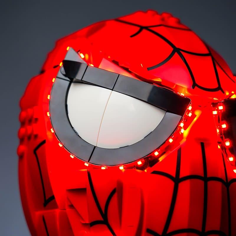 LEGO Spider-Man Mask 76285 Light Kit - LED Lighting Set for Superhero Display & Collection - Perfect for Home Decor, Cosplay, and Gift Giving