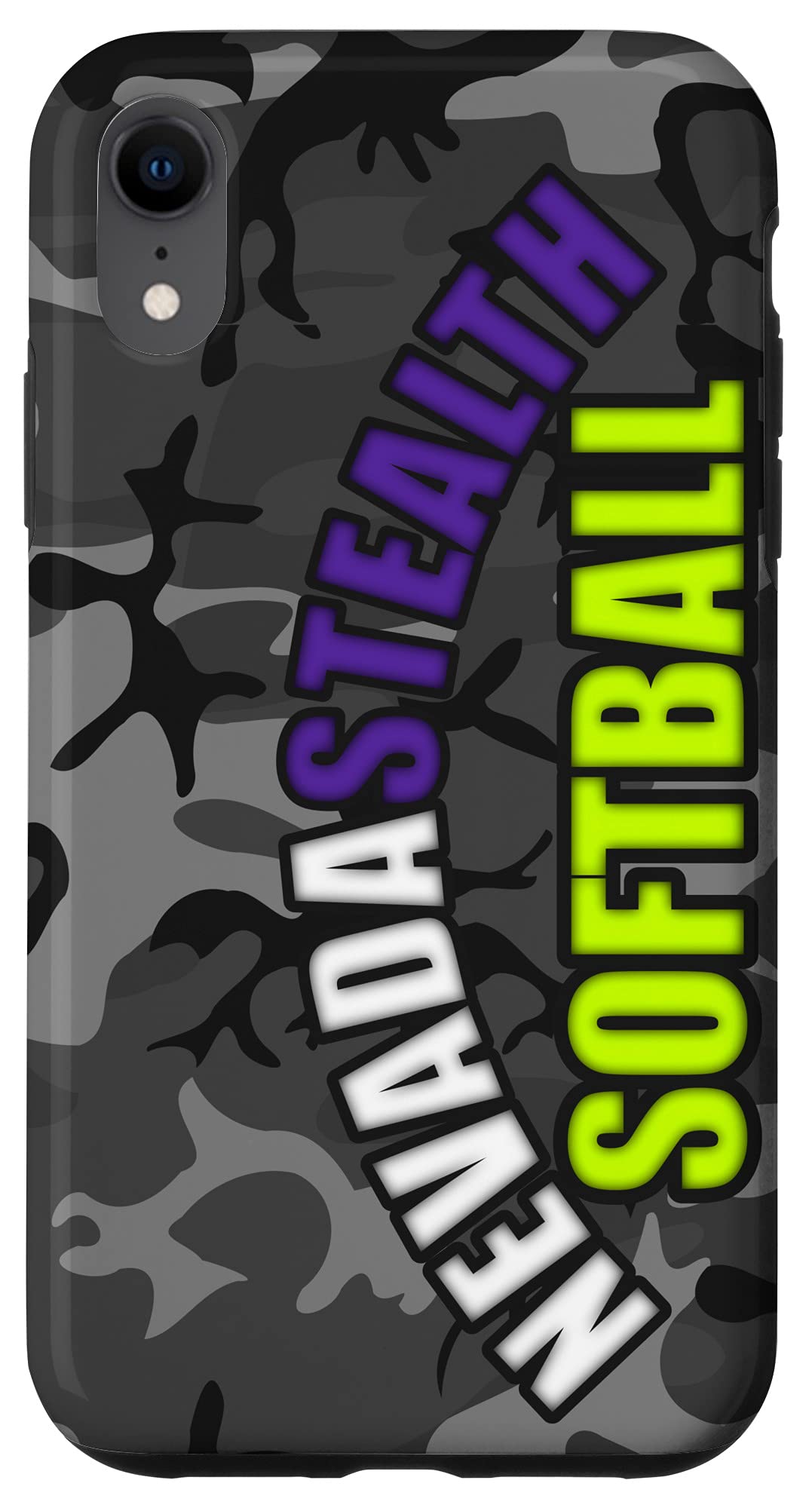 iPhone XR Protective Softball Phone Case - Shockproof & Durable Cover for Baseball & Softball Players - Perfect for Games, Practice & Outdoor Activities