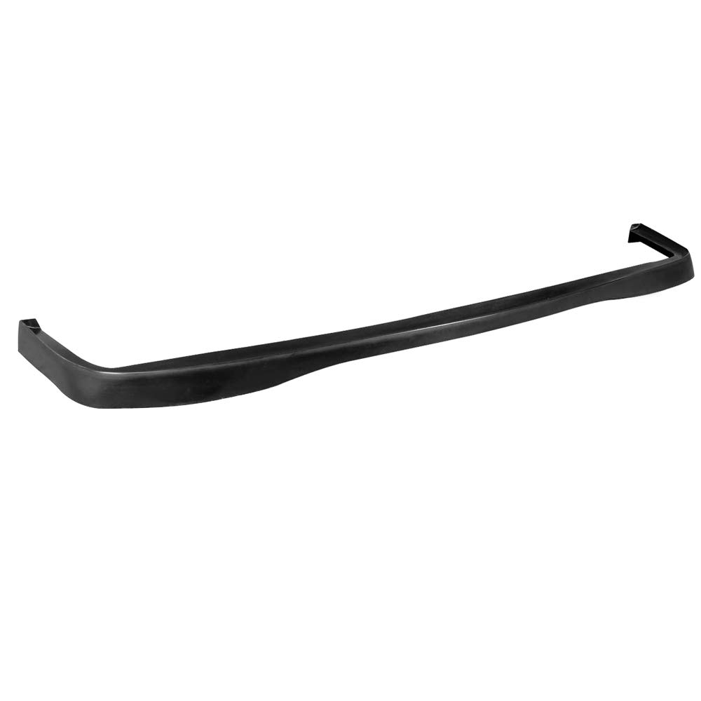 IKON MOTORSPORTS JDM Style PU Black Front Bumper Lip Spoiler Splitter for 1990-1991 Honda Civic - Air Dam Chin Diffuser Add-on | Enhances Aerodynamics & Sporty Look for Street Racing & Car Shows